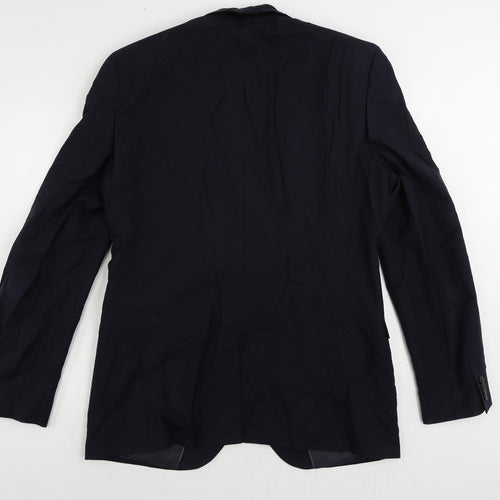 NEXT Mens Blue Wool Jacket Suit Jacket Size 44 Regular