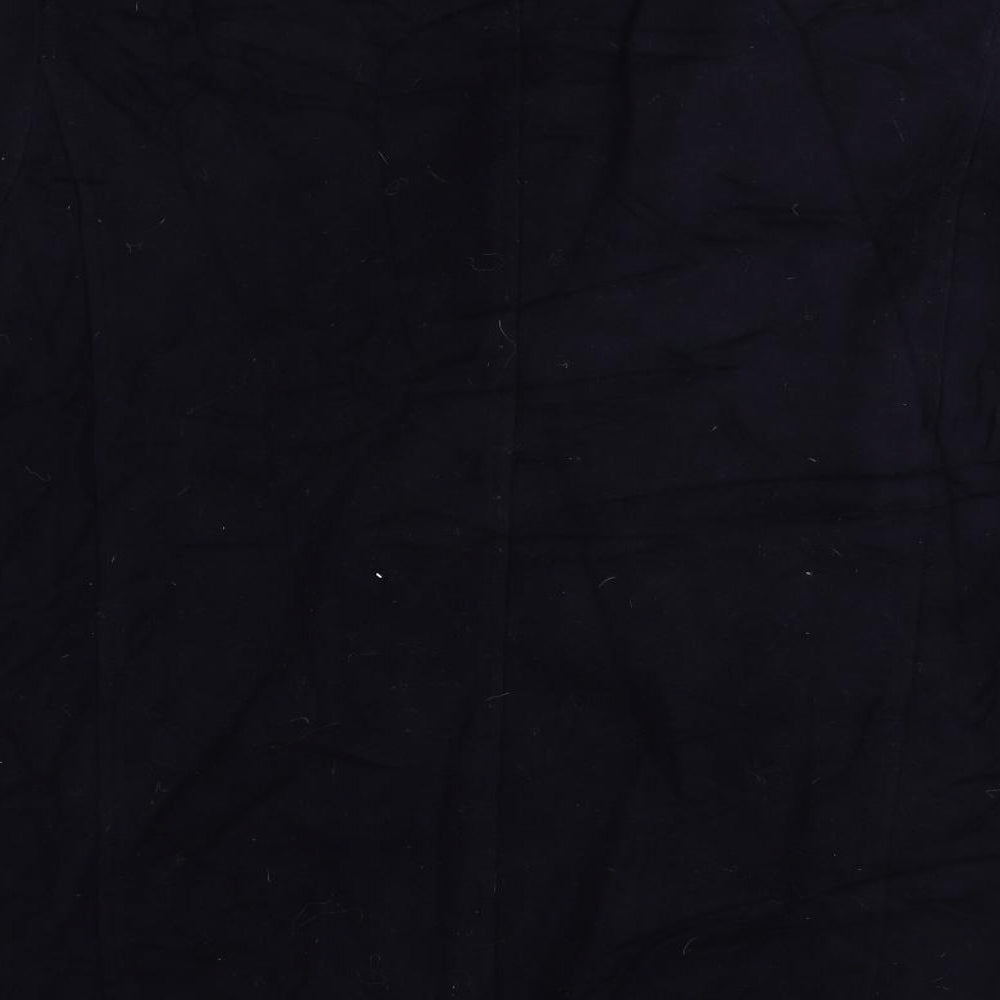 Viyella Womens Blue Pea Coat Coat Size 10 Button - Vintage