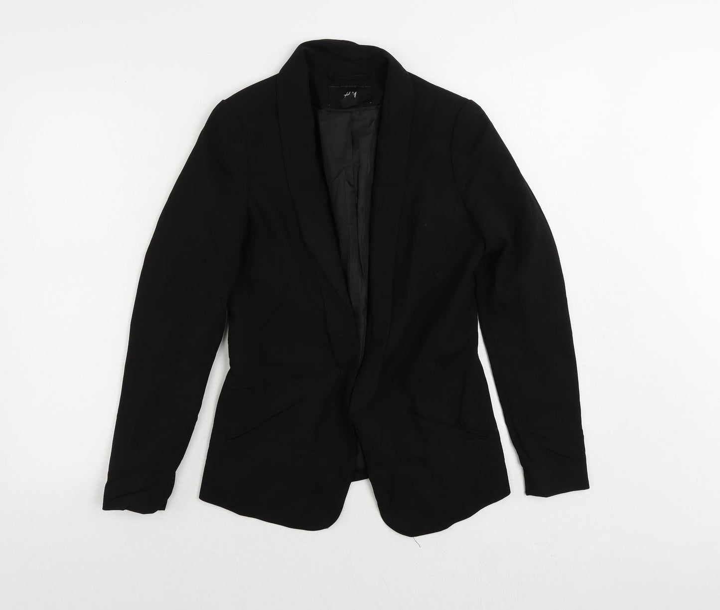 H&M Womens Black Jacket Blazer Size 6 - Open