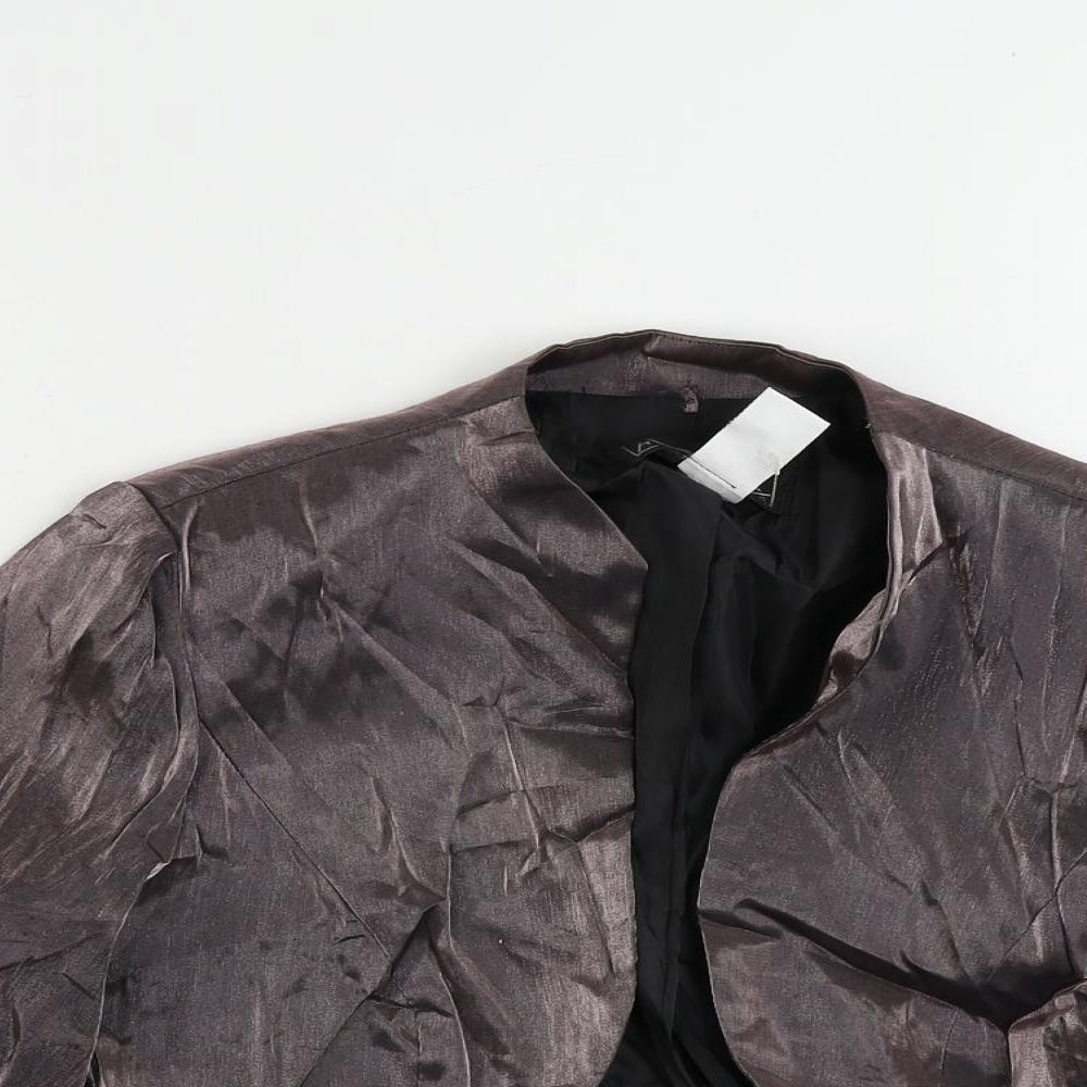 Alex Womens Purple Jacket Size 10 - Embellished