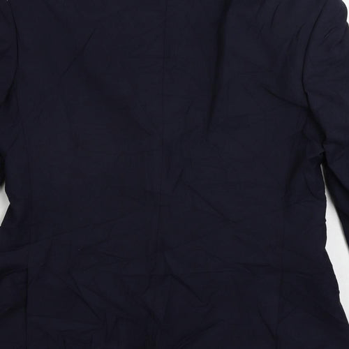 Marks and Spencer Mens Blue Polyester Jacket Suit Jacket Size 38 Regular