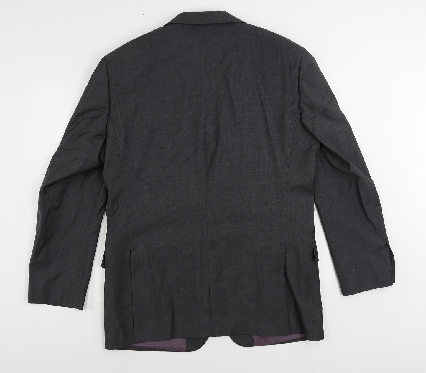 T.M.Lewin Mens Grey Wool Jacket Suit Jacket Size 44 Regular