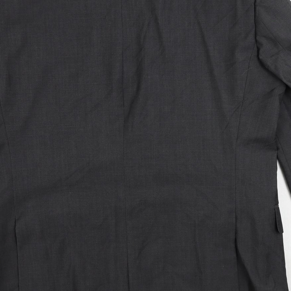 T.M.Lewin Mens Grey Wool Jacket Suit Jacket Size 44 Regular