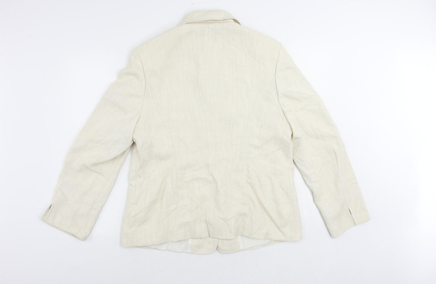 Marcona Womens Ivory Jacket Blazer Size 18 Button