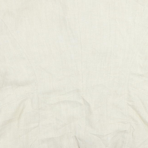 Marcona Womens Ivory Jacket Blazer Size 18 Button