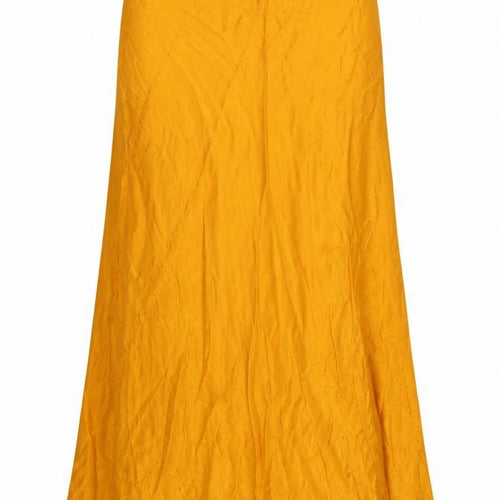 Autograph Womens Orange Geometric Viscose Maxi Skirt Size 18 Zip