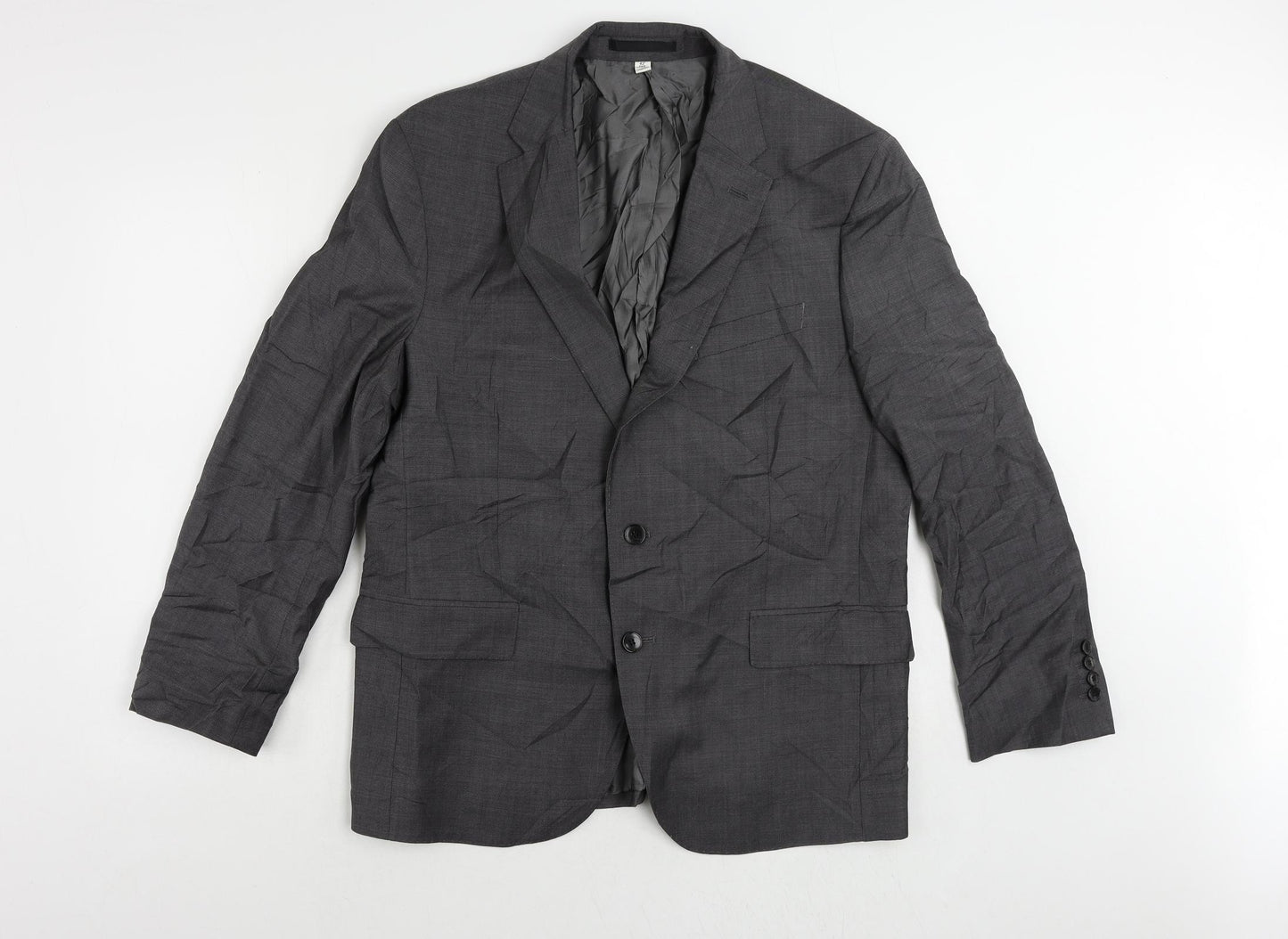 Marks and Spencer Mens Grey Wool Jacket Suit Jacket Size 42 Regular