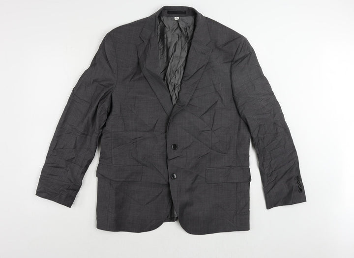 Marks and Spencer Mens Grey Wool Jacket Suit Jacket Size 42 Regular