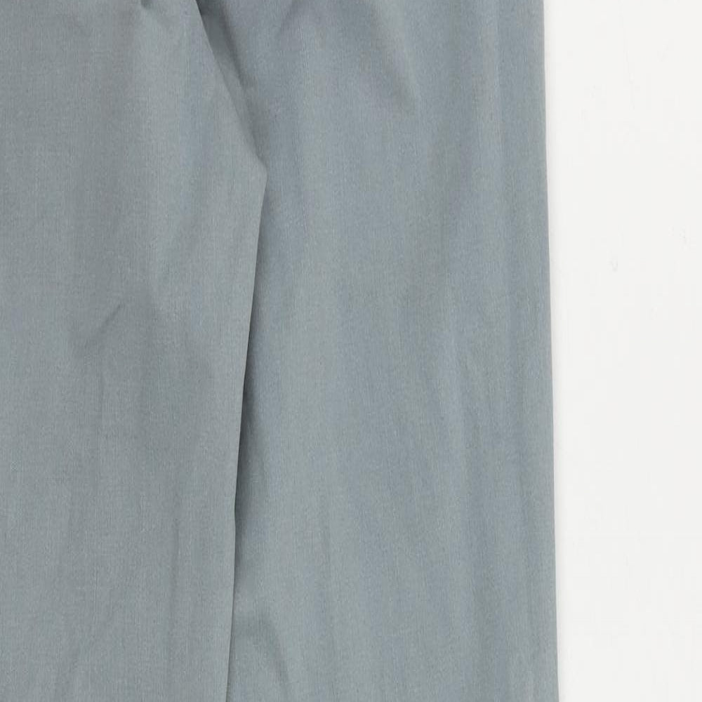 Marks and Spencer Womens Blue Cotton Tapered Jeans Size 6 L25 in Regular Zip - Ankle Zip
