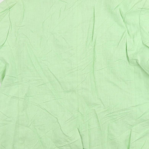 Marks and Spencer Womens Green Jacket Blazer Size 16 Button