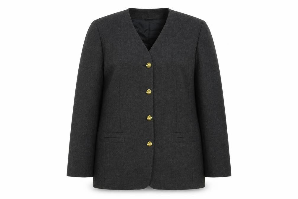 Richards Womens Grey Jacket Blazer Size 18 Button - Vintage