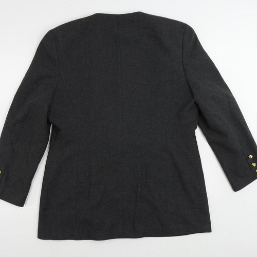 Richards Womens Grey Jacket Blazer Size 18 Button - Vintage