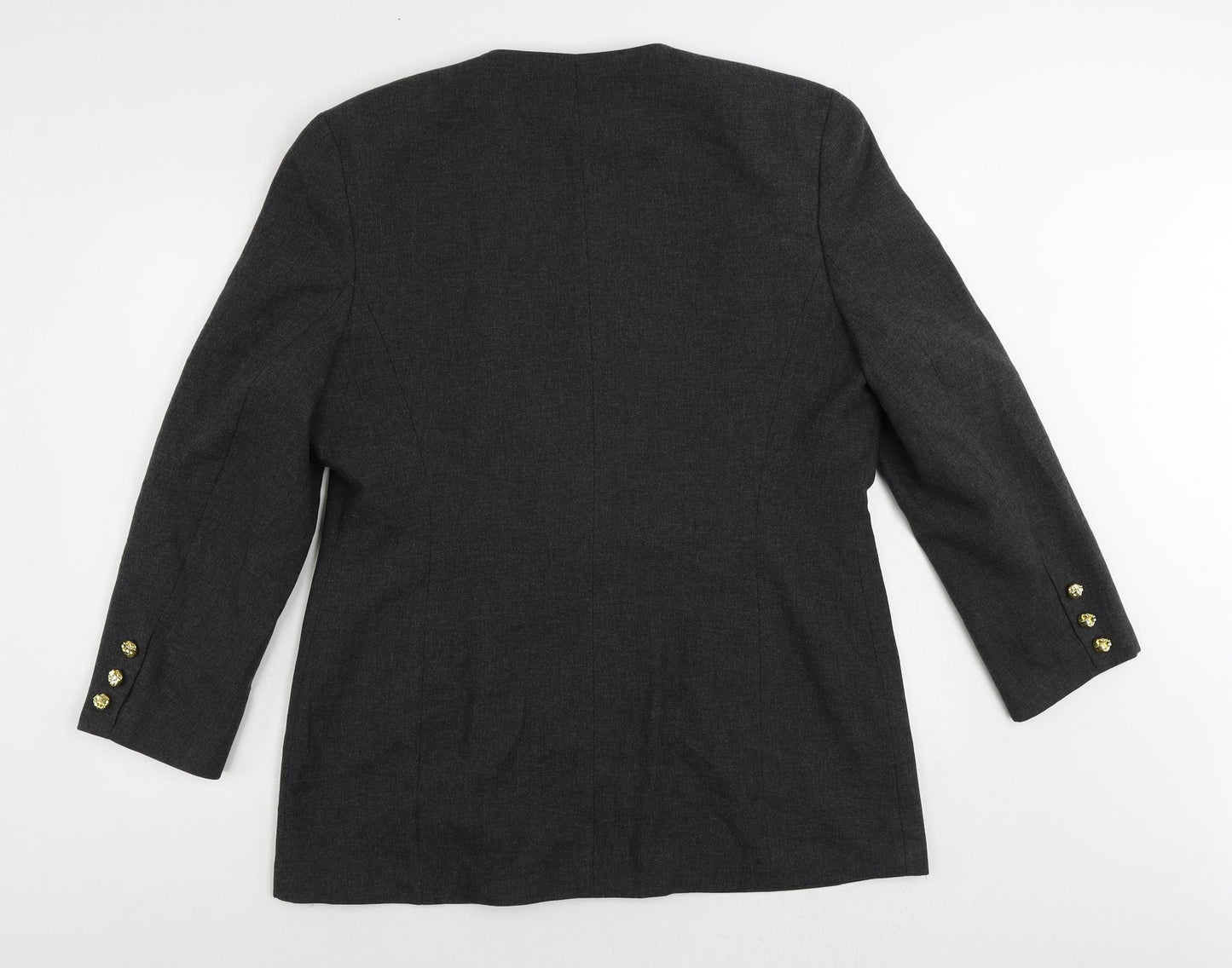 Richards Womens Grey Jacket Blazer Size 18 Button - Vintage
