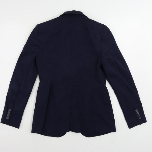 Marks and Spencer Womens Blue Jacket Blazer Size 10 Button