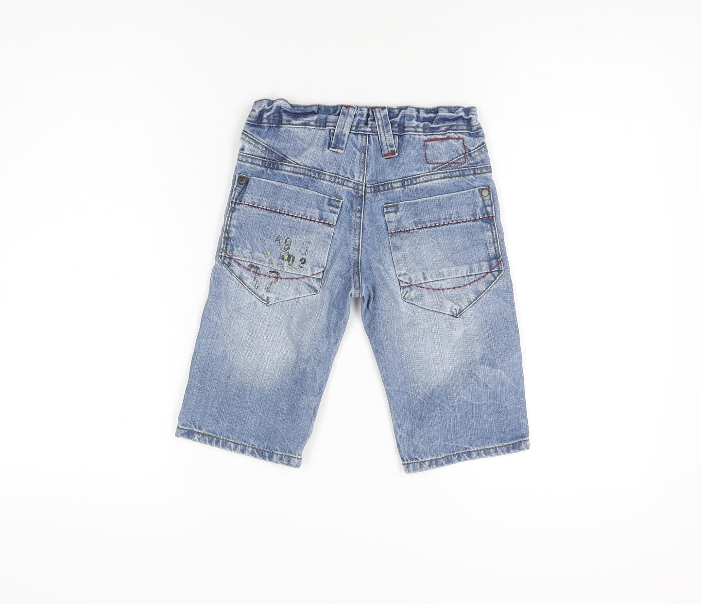 NEXT Boys Blue Cotton Straight Jeans Size 5 Years Regular Zip