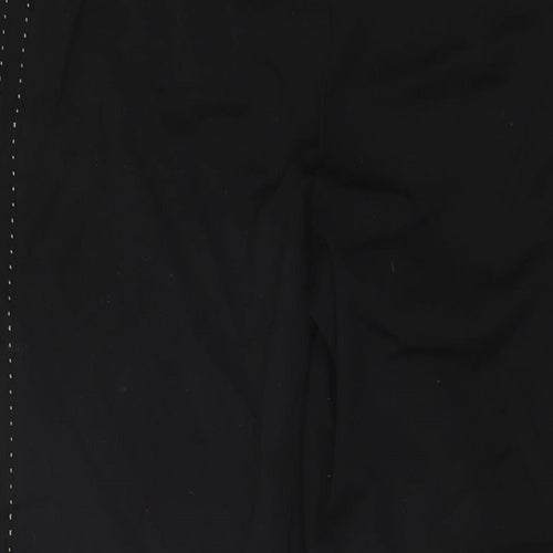 Volonte Womens Black Polyester Trousers Size 14 L29.5 in Regular Zip