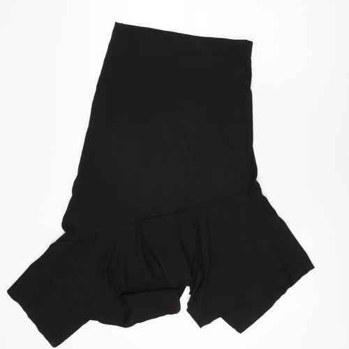 Monki Womens Black Viscose Flare Skirt Size S