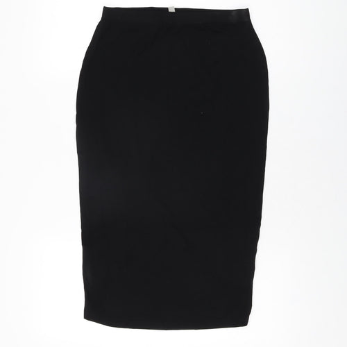 ASOS Womens Black Viscose Straight & Pencil Skirt Size 8