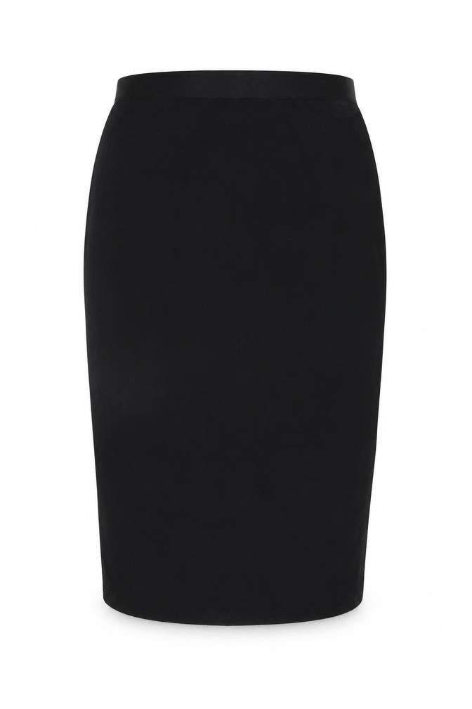 ASOS Womens Black Viscose Straight & Pencil Skirt Size 8