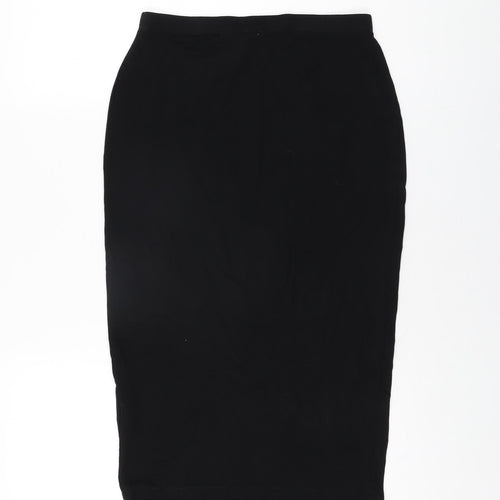 ASOS Womens Black Viscose Straight & Pencil Skirt Size 8