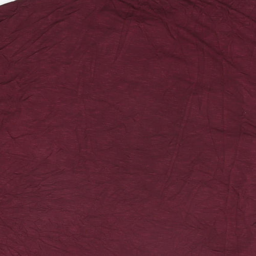 NEXT Womens Red Polyester Basic T-Shirt Size 8 Round Neck