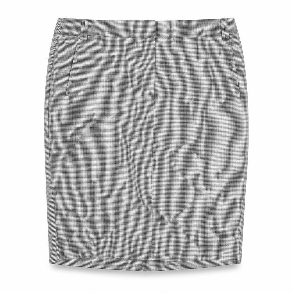 Marks and Spencer Womens Grey Geometric Polyester Straight & Pencil Skirt Size 22 Zip