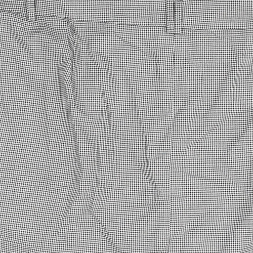Marks and Spencer Womens Grey Geometric Polyester Straight & Pencil Skirt Size 22 Zip