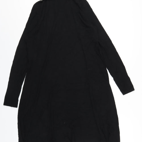 Lipsy Womens Black Viscose A-Line Size 8 Roll Neck Pullover