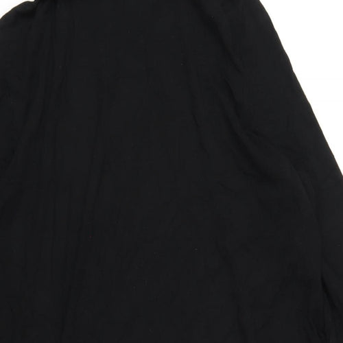 Lipsy Womens Black Viscose A-Line Size 8 Roll Neck Pullover