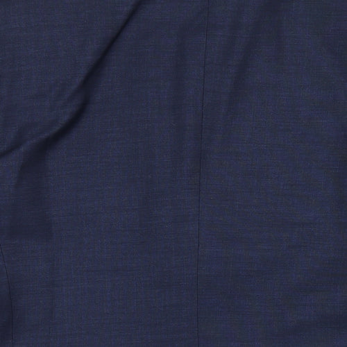 H&M Mens Blue Polyester Jacket Suit Jacket Size 42 Regular