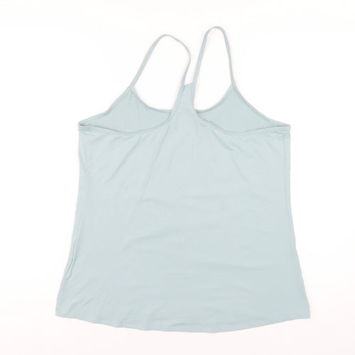 GOODMOVE Womens Green Polyester Camisole T-Shirt Size 18 Scoop Neck Pullover