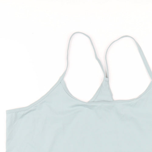 GOODMOVE Womens Green Polyester Camisole T-Shirt Size 18 Scoop Neck Pullover