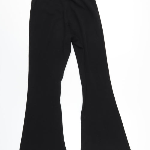 New Look Womens Black Polyester Trousers Size 12 L31 in Regular