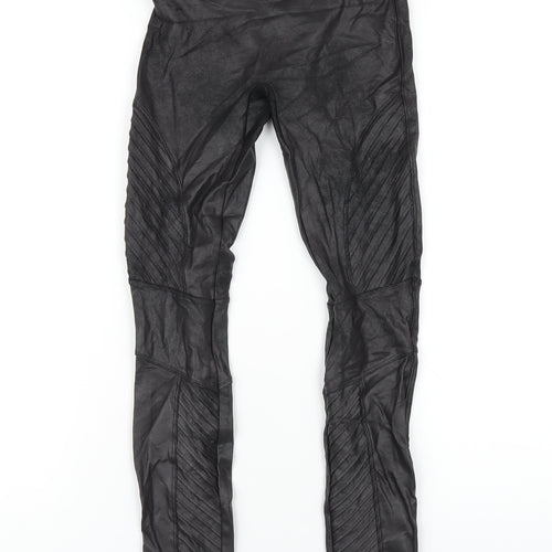 Spanx Womens Black Cotton Carrot Leggings Size XS L28 in