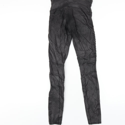 Spanx Womens Black Cotton Carrot Leggings Size XS L28 in