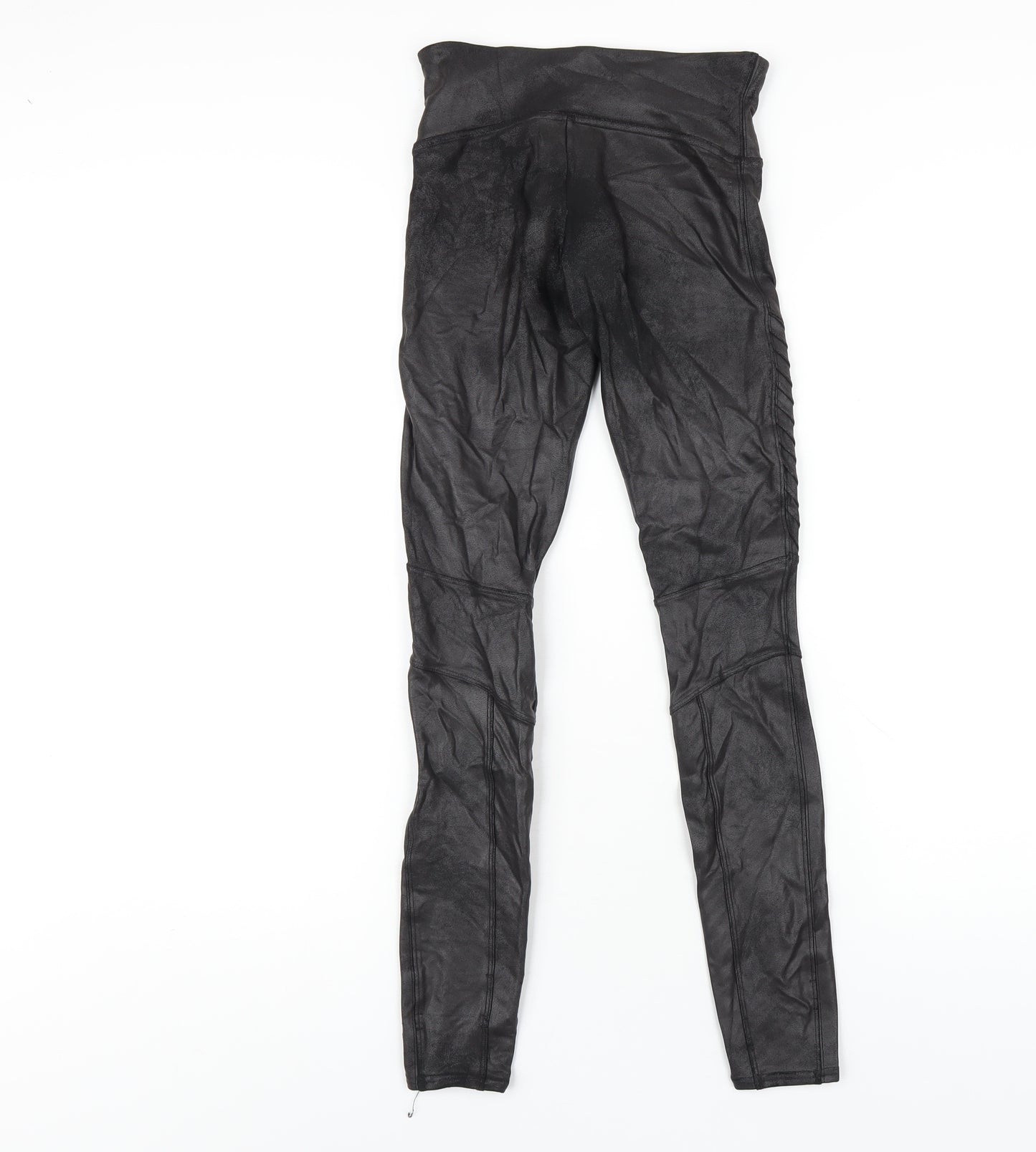 Spanx Womens Black Cotton Carrot Leggings Size XS L28 in