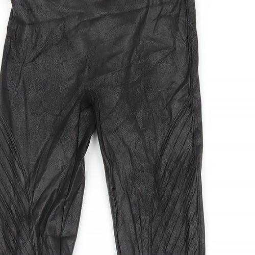 Spanx Womens Black Cotton Carrot Leggings Size XS L28 in