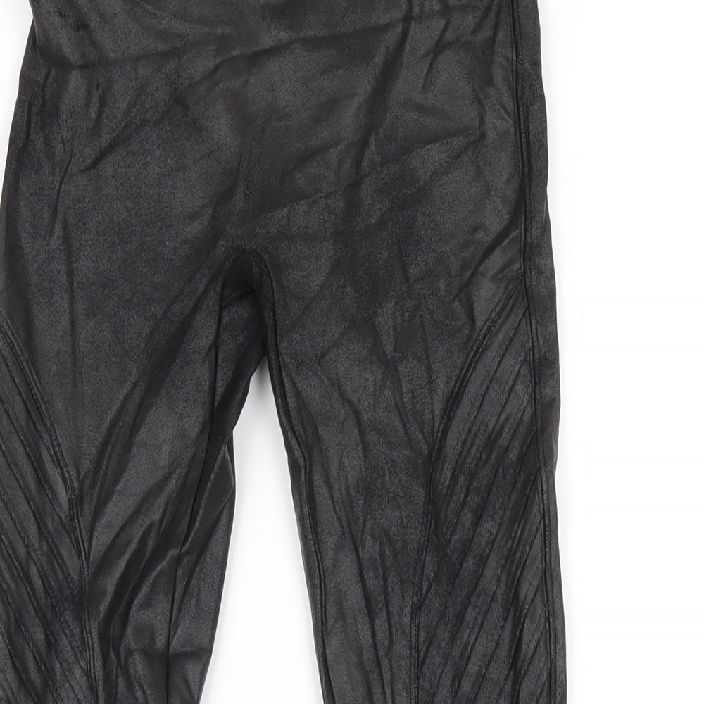 Spanx Womens Black Cotton Carrot Leggings Size XS L28 in