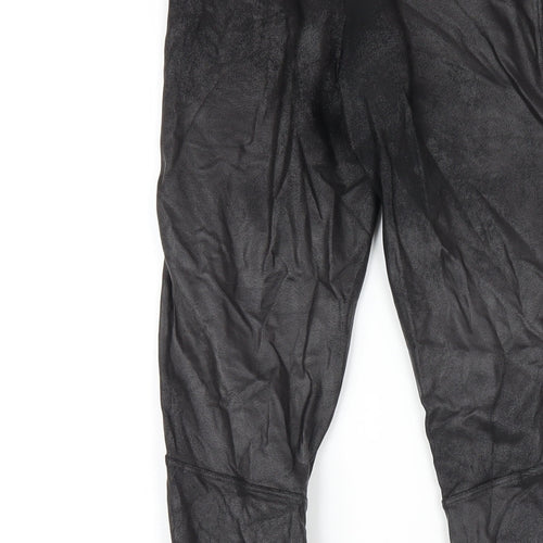 Spanx Womens Black Cotton Carrot Leggings Size XS L28 in