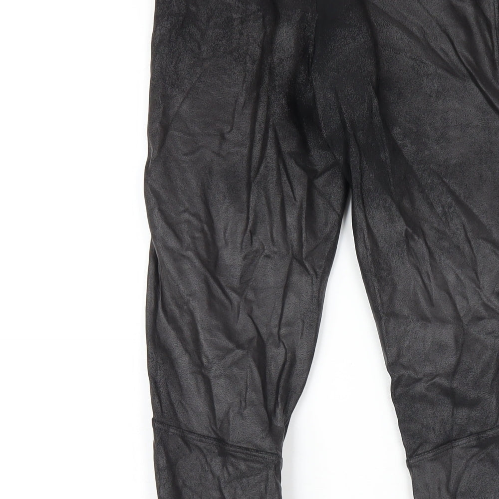 Spanx Womens Black Cotton Carrot Leggings Size XS L28 in