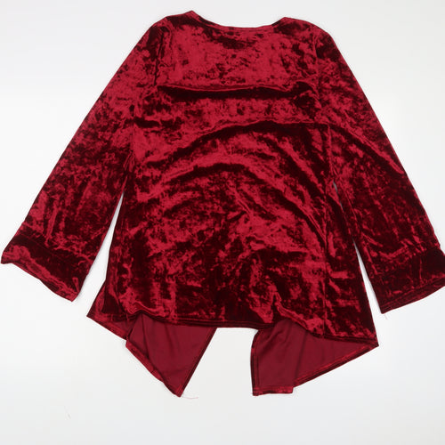 Jusdepm Womens Red Jacket Size S Tie - S/M