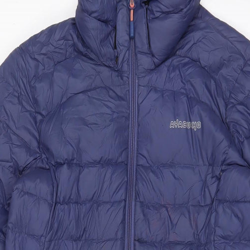 Ayacucho Womens Purple Jacket Size S Zip - Zip Pockets