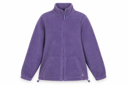 Front view of Maine New England women’s purple jacket, size UK 12, zip - zip pockets