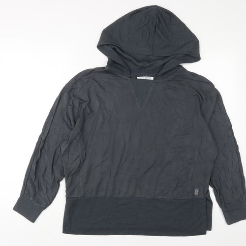 NEXT Womens Grey Viscose Pullover Hoodie Size 12 Pullover