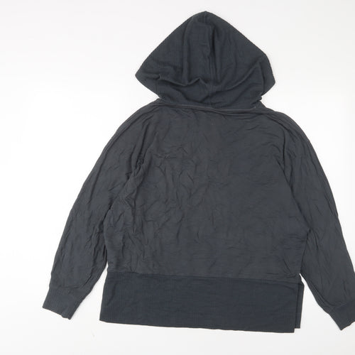 NEXT Womens Grey Viscose Pullover Hoodie Size 12 Pullover