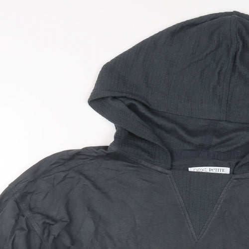 NEXT Womens Grey Viscose Pullover Hoodie Size 12 Pullover