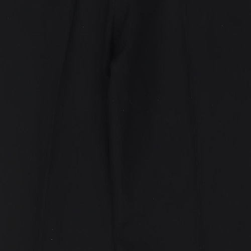 Marks and Spencer Mens Black Polyester Trousers Size 44 in L35 in Regular Button - Long Leg, Pockets