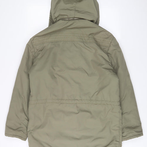 Tiklas Mens Green Jacket Coat Size L Zip