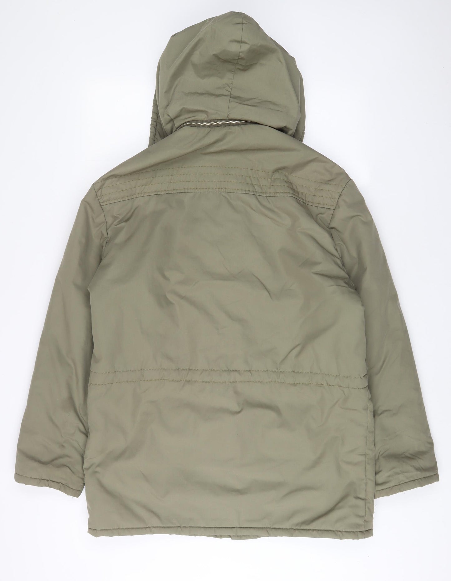 Tiklas Mens Green Jacket Coat Size L Zip