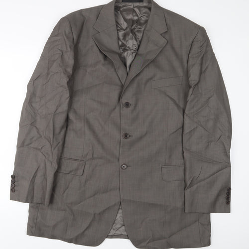 Marks and Spencer Mens Grey Wool Jacket Suit Jacket Size 44 Regular